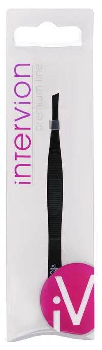 Inter-Vion Premium Line Stainless Steel Slant Eyebrow Tweezer 2
