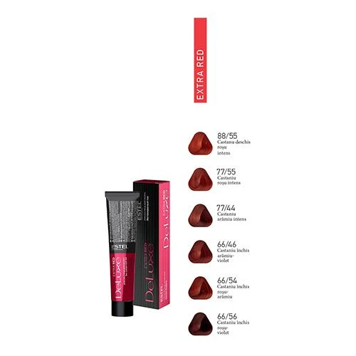 Estel De Luxe Extra Red hair dye 77/44 2