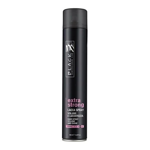 Black Extra Strong Hair Spray Volume and Shine 500ml