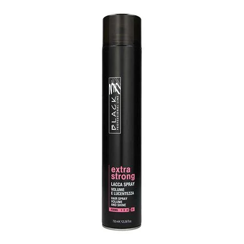 Black Extra Strong Hair Spray Volume and Shine 750ml