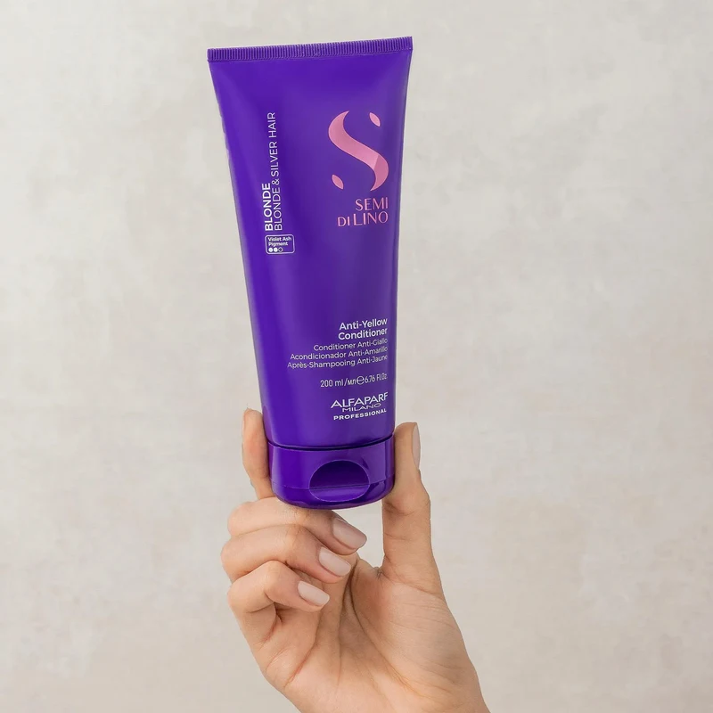Alfaparf Semi Di Lino Anti Yellow Conditioner 200 ml 4