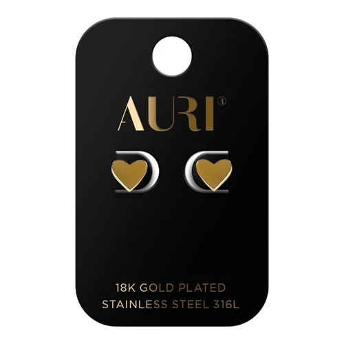 AURI 3D Heart Stud Earrings