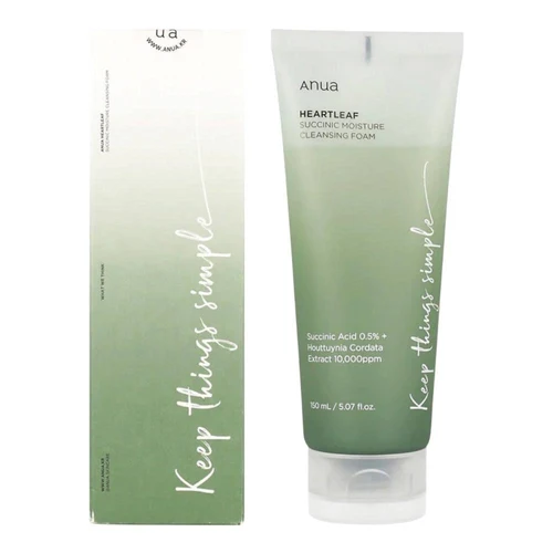 Anua Heartleaf Succinic Acid Moisture Cleansing Foam 150 ml
