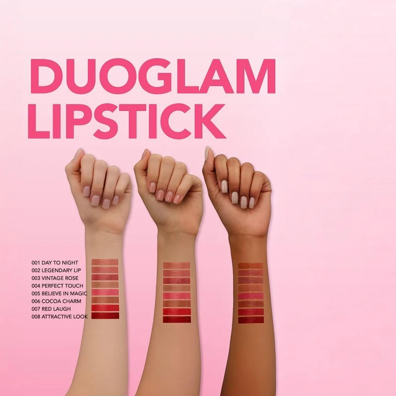 Flormar Duoglam Lipstick 005 Believe In Magic 7