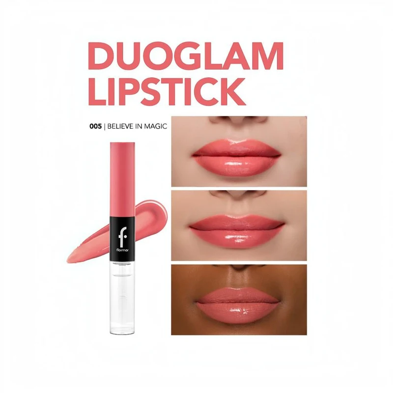 Flormar Duoglam Lipstick 005 Believe In Magic 3