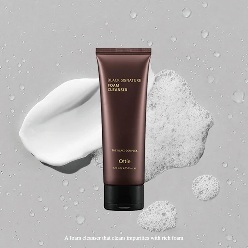 Ottie Black Signature Foam Cleanser 120 ml
