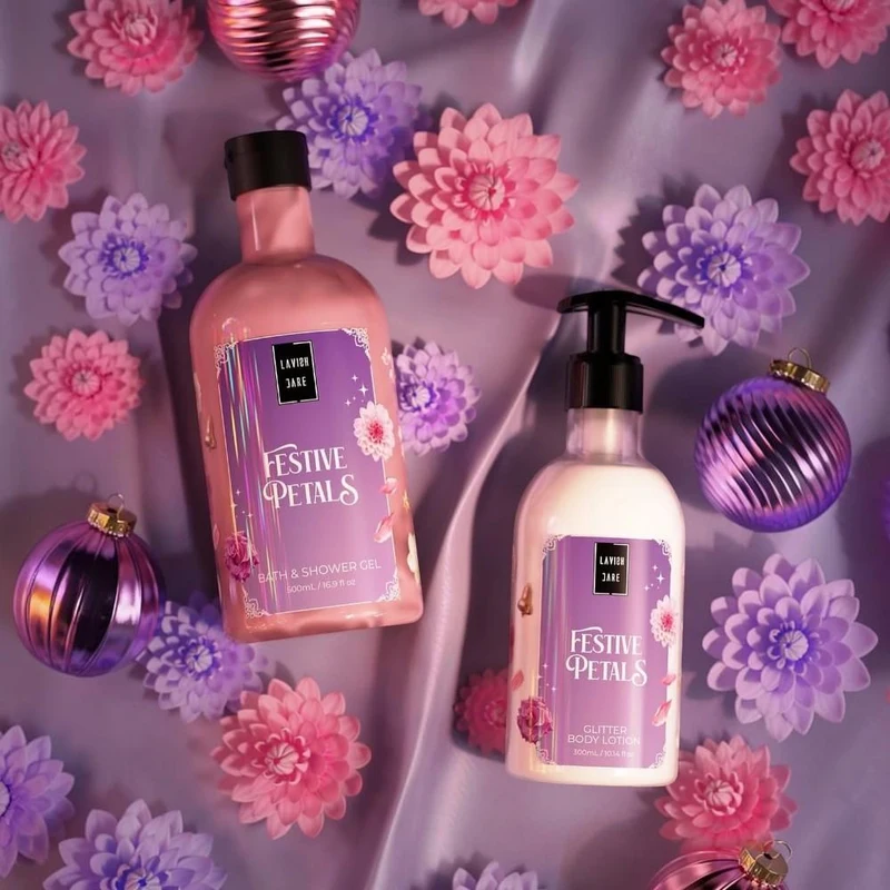 Lavish Care Bath And Shower Gel Festive Petals 500ml 2