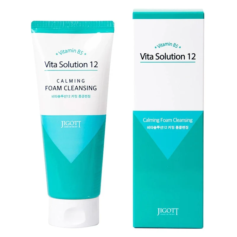 Jigott Vita Solution 12 Calming Foam Cleansing 180ml 2