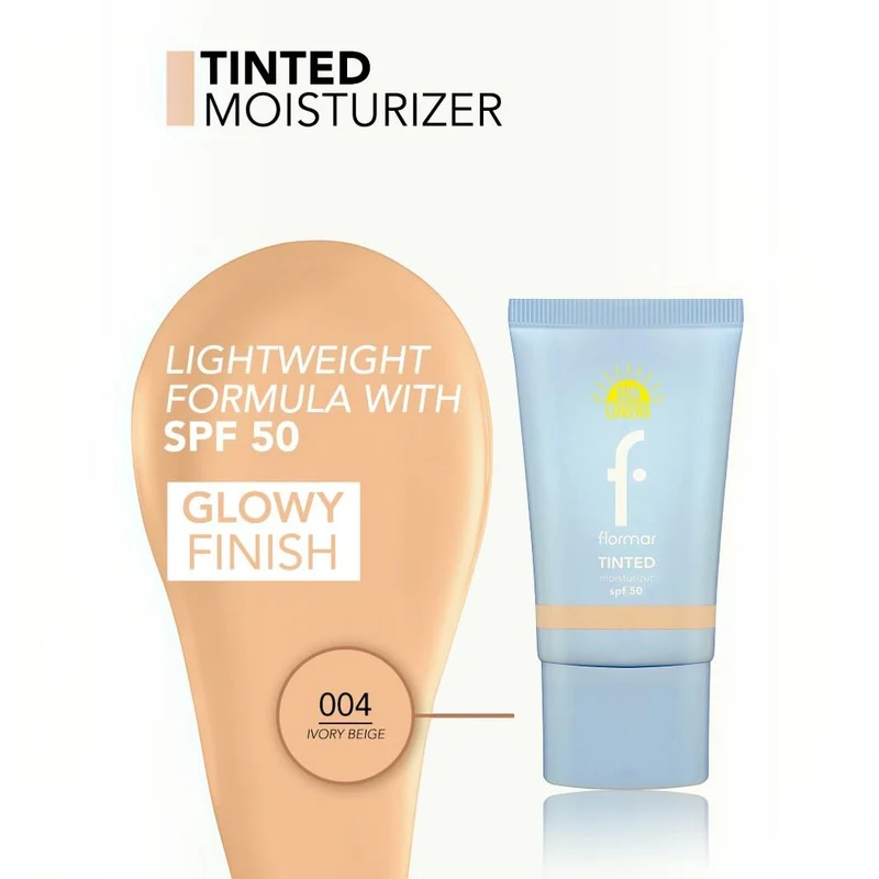 Flormar Tinted Moisturizer SPF50 004 Ivory Beige 3