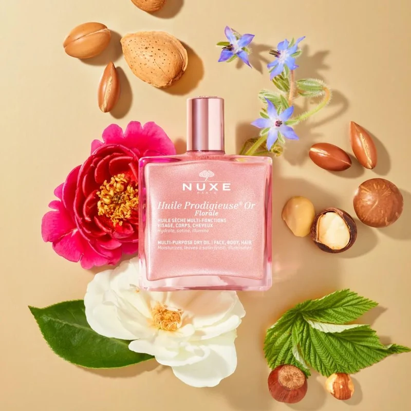 Nuxe Huile Prodigieuse Or Florale Glitter Dry Oil Pink 50ml 3