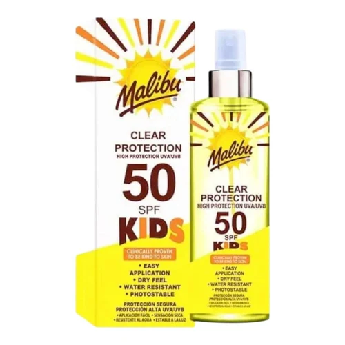 Malibu Kids Clear Protection Spray SPF50 250ml