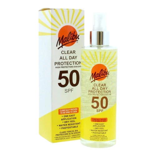 Malibu Clear Protection Spray SPF50 250ml
