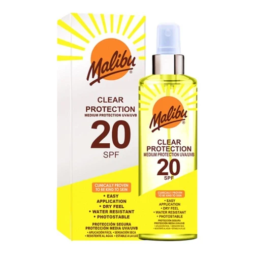 Malibu Clear Protection Spray SPF20 250ml
