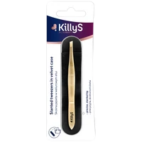 KillyS Gold Tweezers with Case