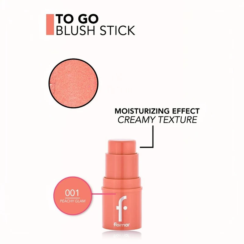 Flormar To Go Blusher Stick 01 Peachy Glam 3