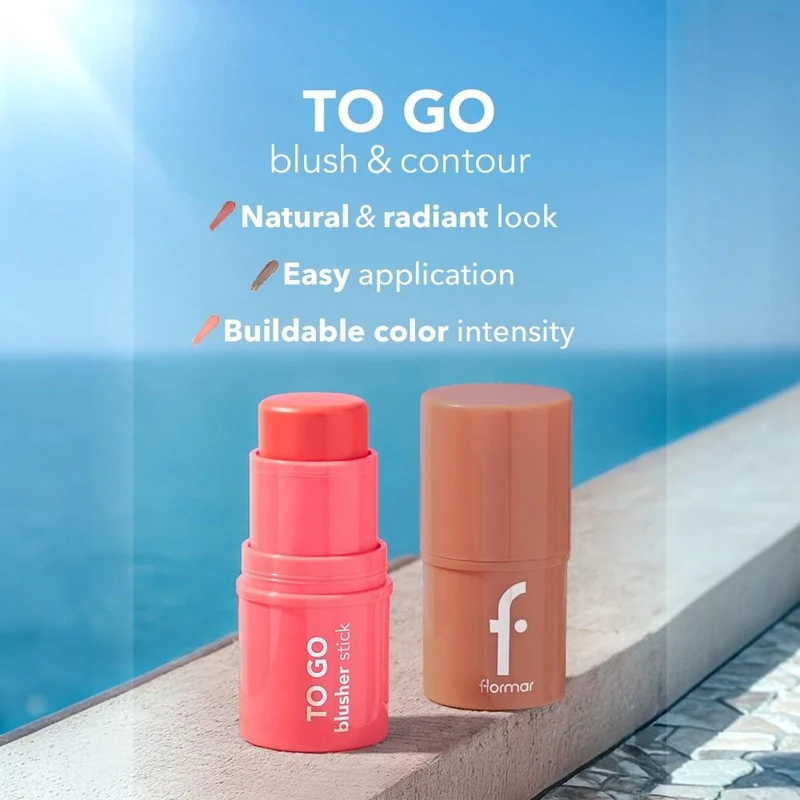 Flormar To Go Blusher Stick 02 Coral Dream 4