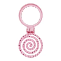 Nascita Macaron Round Travel 3D Flexi Hair with Mirror, Light Pink 2