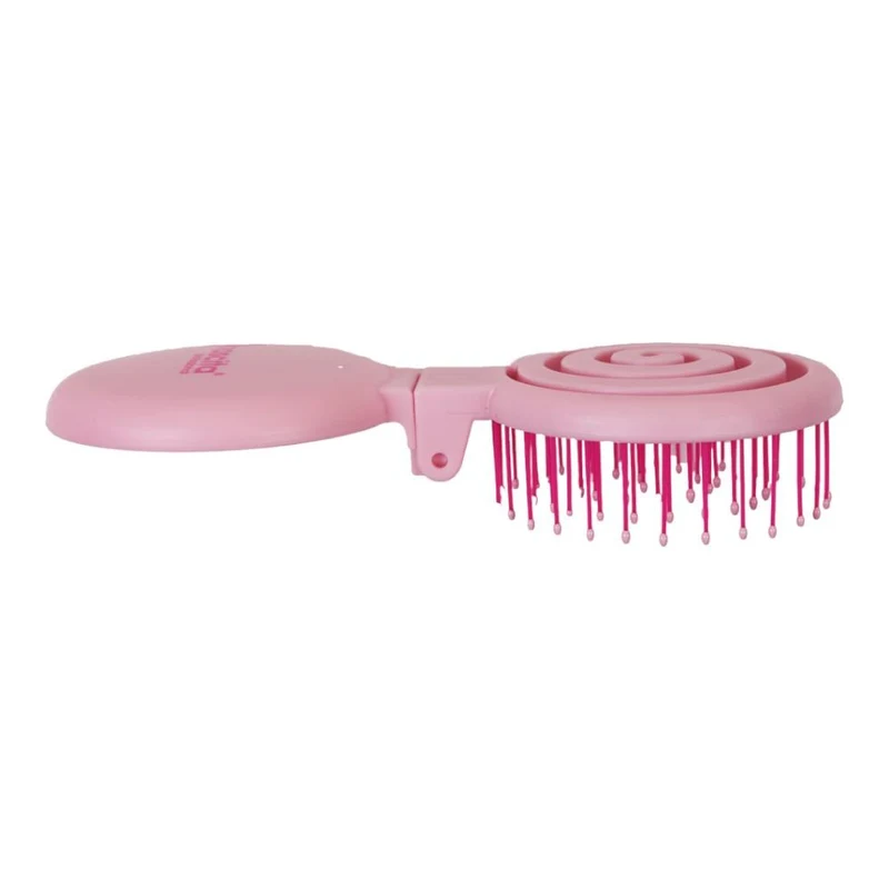 Nascita Macaron Round Travel 3D Flexi Hair with Mirror, Light Pink 4