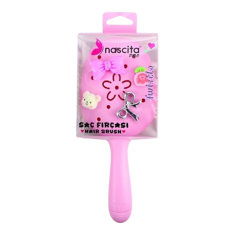 Nascita Hair Brush With Accessories, Light Pink 2