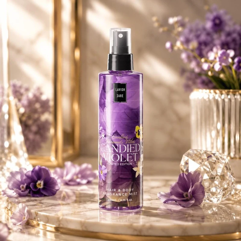 Lavish Care Candied Violet Hair & Body Mist 200ml 2