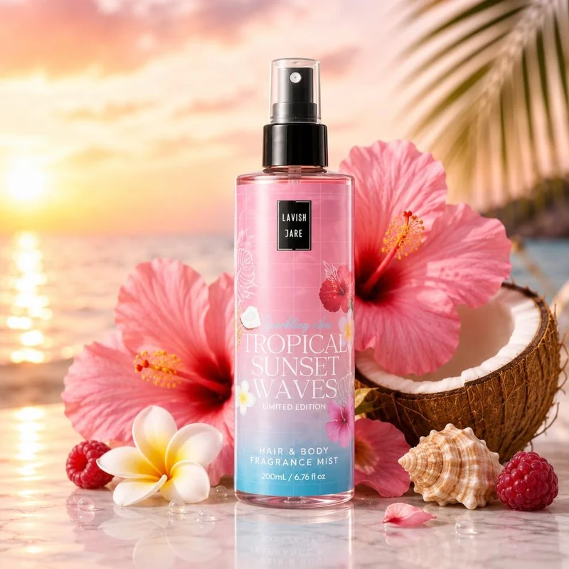 Lavish Care Tropical Sunset Waves Hair & Body Mist 200ml 2