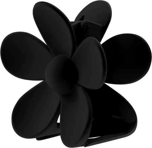 Glamour Flower Hair Claw Large Black