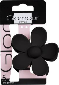 Glamour Flower Hair Claw Large Black