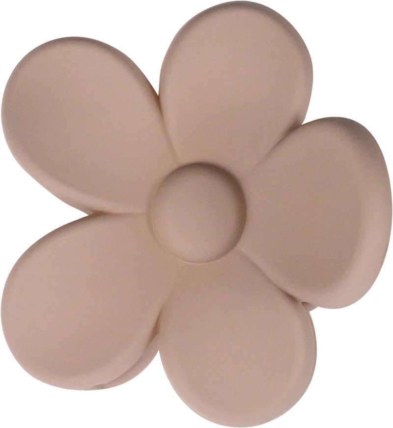 Glamour Small Beige Flower Hair Claw 2