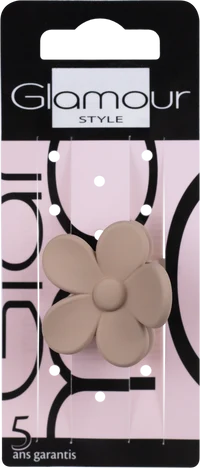 Glamour Small Beige Flower Hair Claw