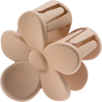Glamour Small Beige Flower Hair Claw 3