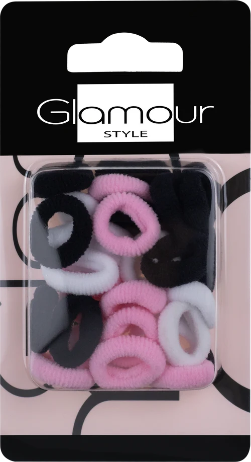 Glamour 30‑Piece Small Color‑Mix Hair Tie Set