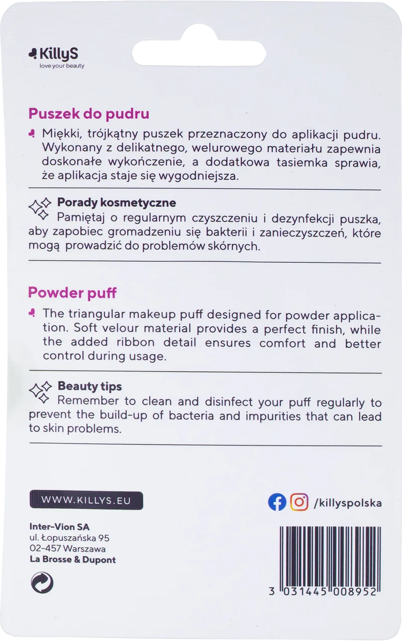 KillyS Black Triangular Powder Puff 2