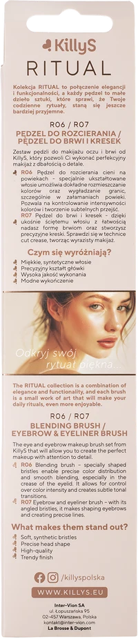 KillyS Ritual Blending, Brow & Eyeliner Brush Set 2
