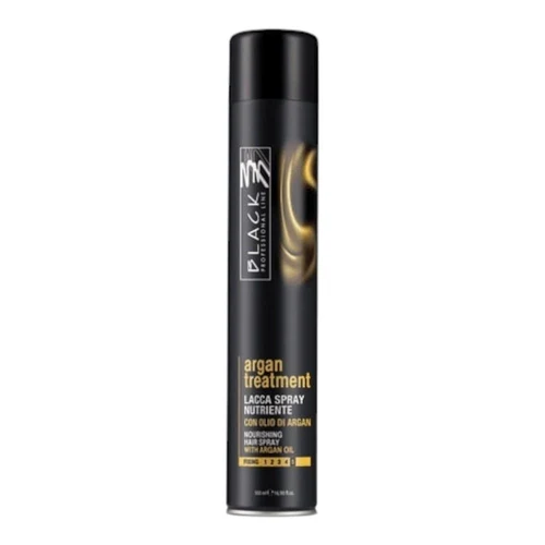 Black Fixing Nourishing Hair Spray with Argan Oil 500ml