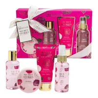 IDC Institute Secret Stories Rose Edition Bath Gift Set 4 pcs. 2