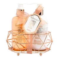 IDC Institute Scented Bath Bronze Metallic Duo Set Orange & Cinnamon – Bath Set 2 pcs.