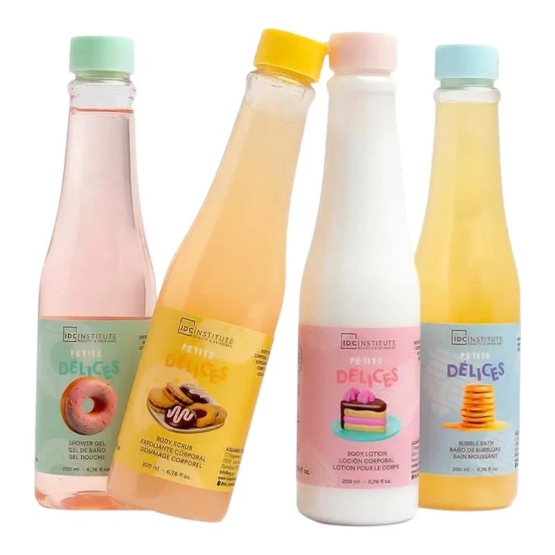 IDC Institute Petits Delices 4 Bottle Set, Bath Gift 4 pcs. 3