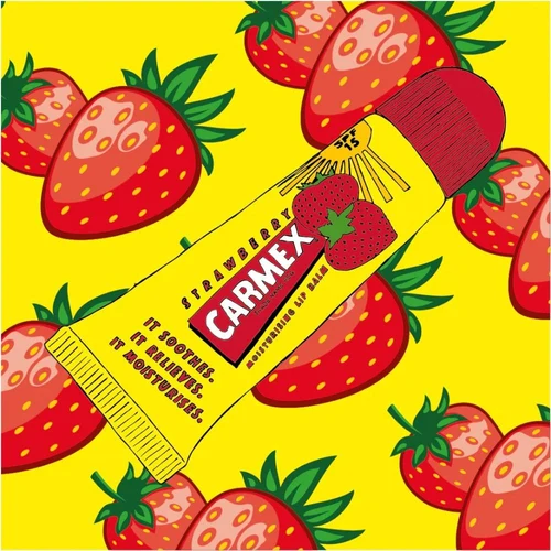 CARMEX Strawberry Lip Balm Tube SPF15 10g