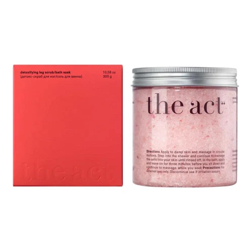 The Act Detoxifying leg scrub/bath soak 300 g