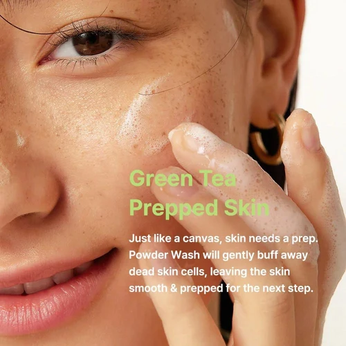 By Wishtrend Green Tea & Enzyme Powder Wash, 110 g