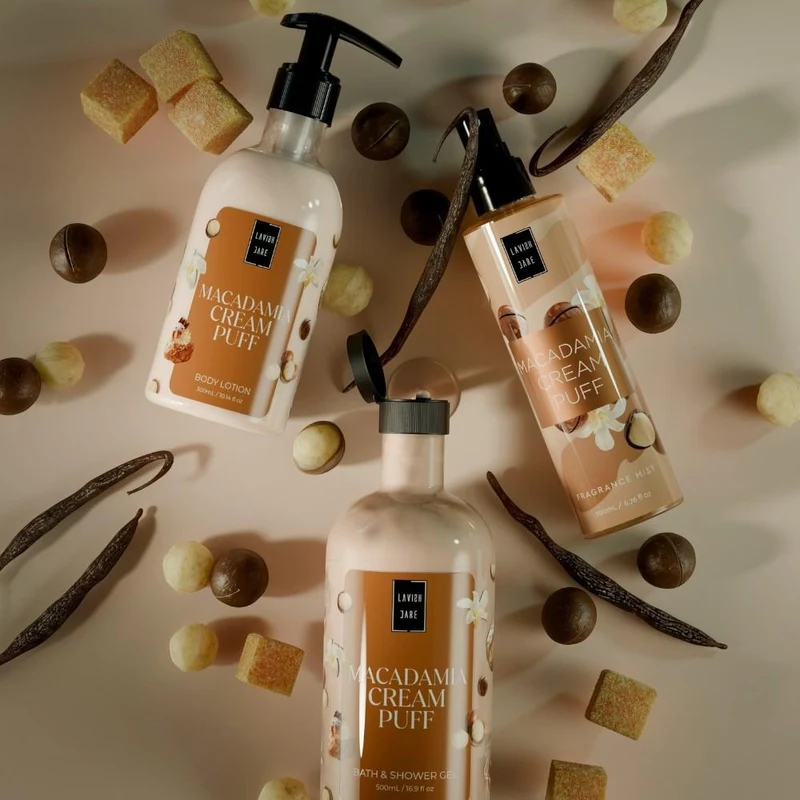 Lavish Care Macadamia Cream Puff Shower gel 500 ml 2