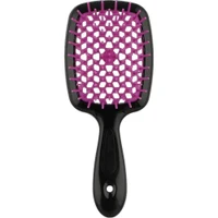 Janeke Professional Small Super Brush, Black & Fuchsia