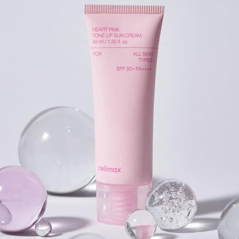 Celimax Heart Pink Tone Up Sun Cream SPF50+ PA++++ 40 ml 4
