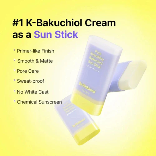 By Wishtrend Pore Smoothing Bakuchiol Sun Stick SPF50+ PA++++ 18 g