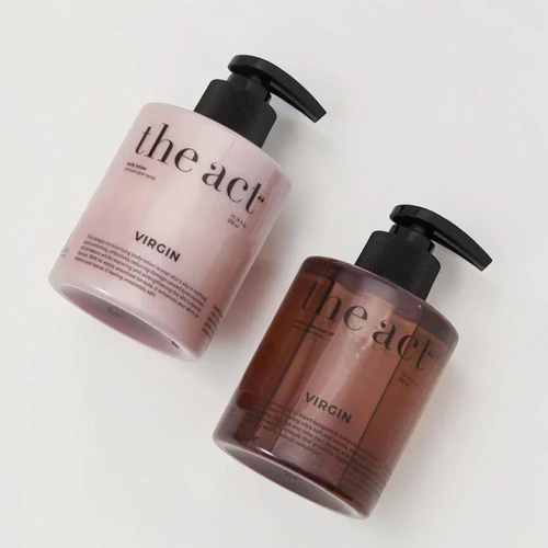 The Act Virgin Body Care Set, massage body 300 ml + oil body lotion 300 ml