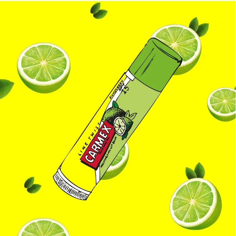 CARMEX Stick Lips Balm Naturally Lime SPF 15 3