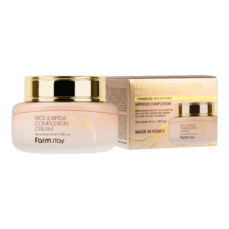FARMSTAY RICE & BIFIDA Complexion Cream, 55 ml 2