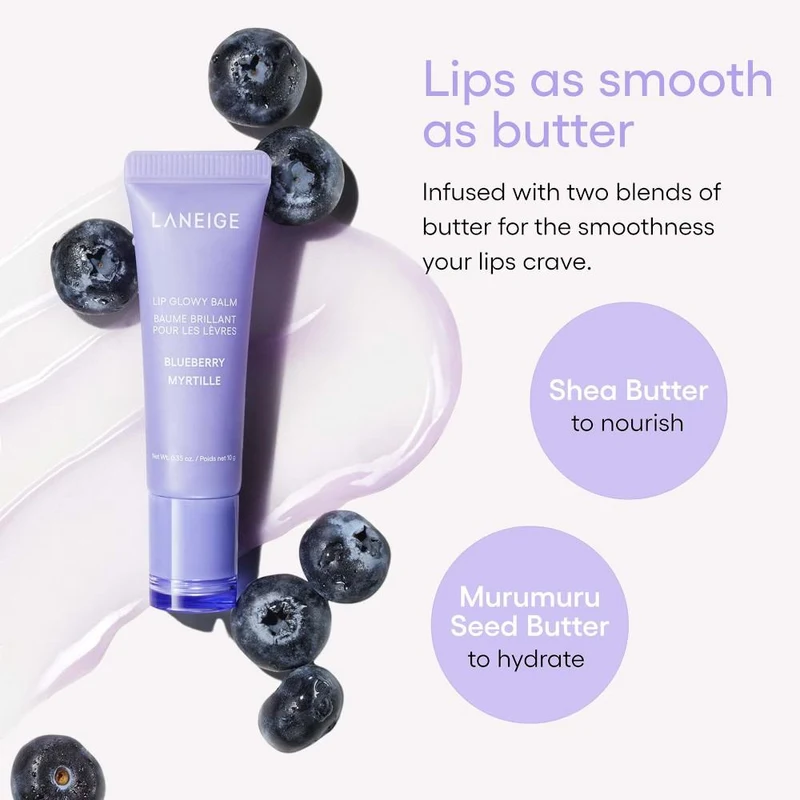 Laneige Lip Glowy Balm - Blueberry 3