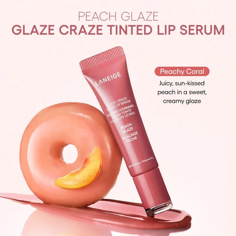 Laneige Glaze Craze Tinted Lip Serum - Peach Glaze 3