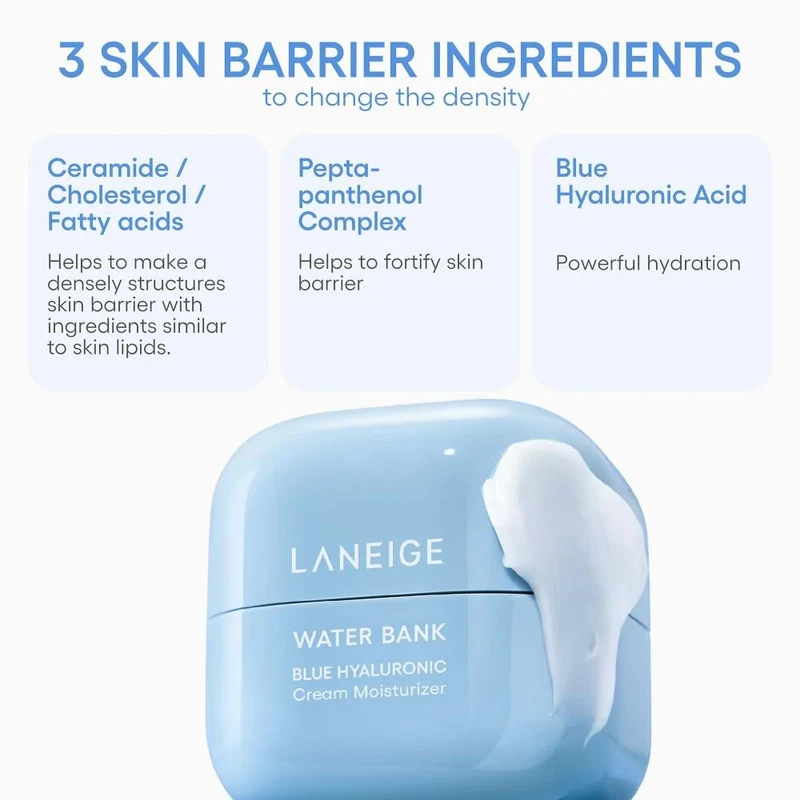 Laneige Water Bank Blue Hyaluronic Cream Moisturizer 50 ml 3